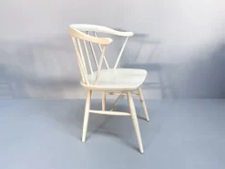 Best Pamono Vintage White Lacquered Spindle Chairs from Nesto, 1960s, Set of 4