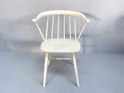 Best Pamono Vintage White Lacquered Spindle Chairs from Nesto, 1960s, Set of 4
