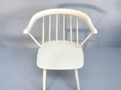 Best Pamono Vintage White Lacquered Spindle Chairs from Nesto, 1960s, Set of 4