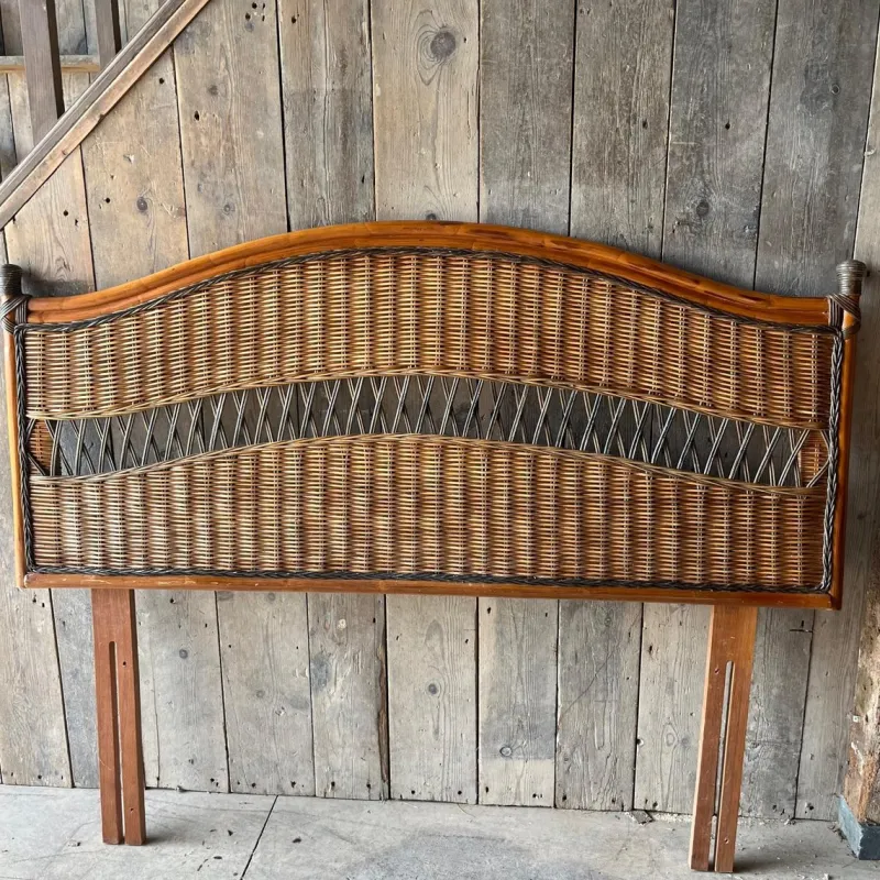 New Pamono Vintage Wicker & Cane Headboard