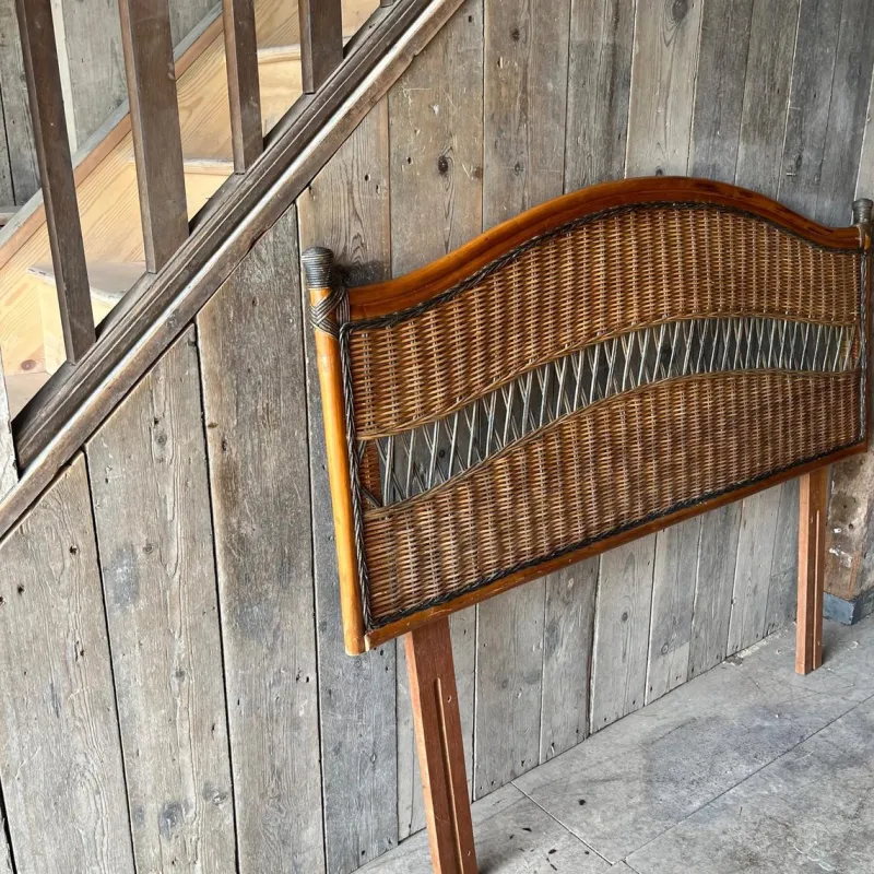 New Pamono Vintage Wicker & Cane Headboard