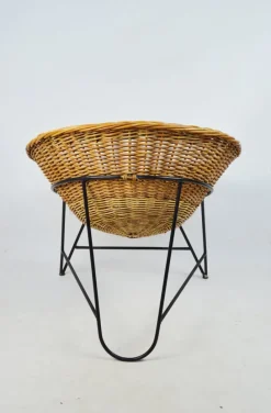 Pamono Vintage Wicker Armchair, 1970s><noscript><img width=