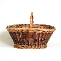 Pamono Vintage Wicker Basket, 1950s> Trunks Crates & Baskets