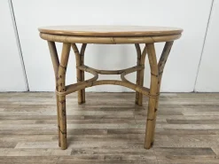 Pamono Vintage Wicker Outdoor Table and Chairs, 1970s, Set of 3> Garden Seating
