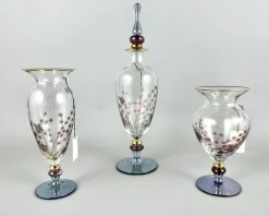 Online Pamono Vintage Wine Champagne Glasses, Vases and Decanter from Nagel, Germany, 1980s, Set of 18