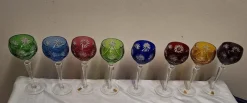 Hot Pamono Vintage Wine Glasses in Cut Crystal Glass by Nachtmann, 1970s, Set of 8