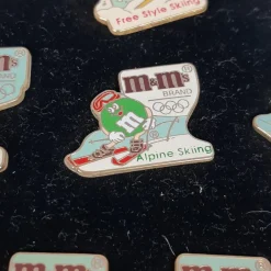 Sale Pamono Vintage Winter Olympic Games Pin Set Limited Edition N.10 from M&Ms, 1992, Set of 10
