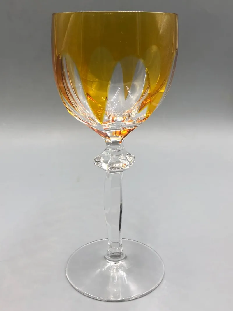 Pamono Vintage Wittwer Wine Glasses in Cobalt Emerald Amber, 1960s, Set of 4> Glassware