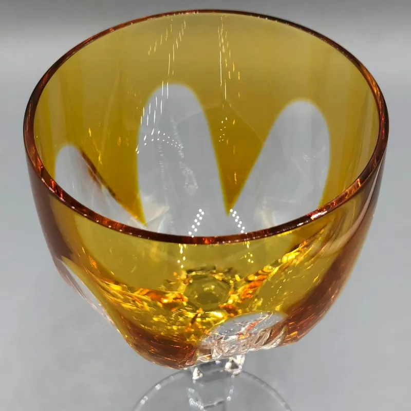 Pamono Vintage Wittwer Wine Glasses in Cobalt Emerald Amber, 1960s, Set of 4> Glassware