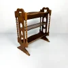 Clearance Pamono Vintage Wood and Rattan Magazine Rack