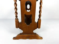 Clearance Pamono Vintage Wood and Rattan Magazine Rack