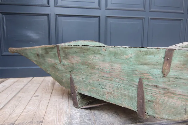 Pamono Vintage Wood Wheelbarrow, 1890s> Planters And Jardiniere