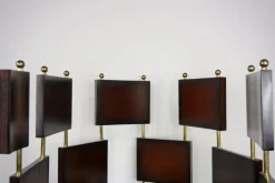 Hot Pamono Vintage Wooden and Brass Room Divider