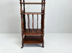 New Pamono Vintage Wooden Etagere on Castors