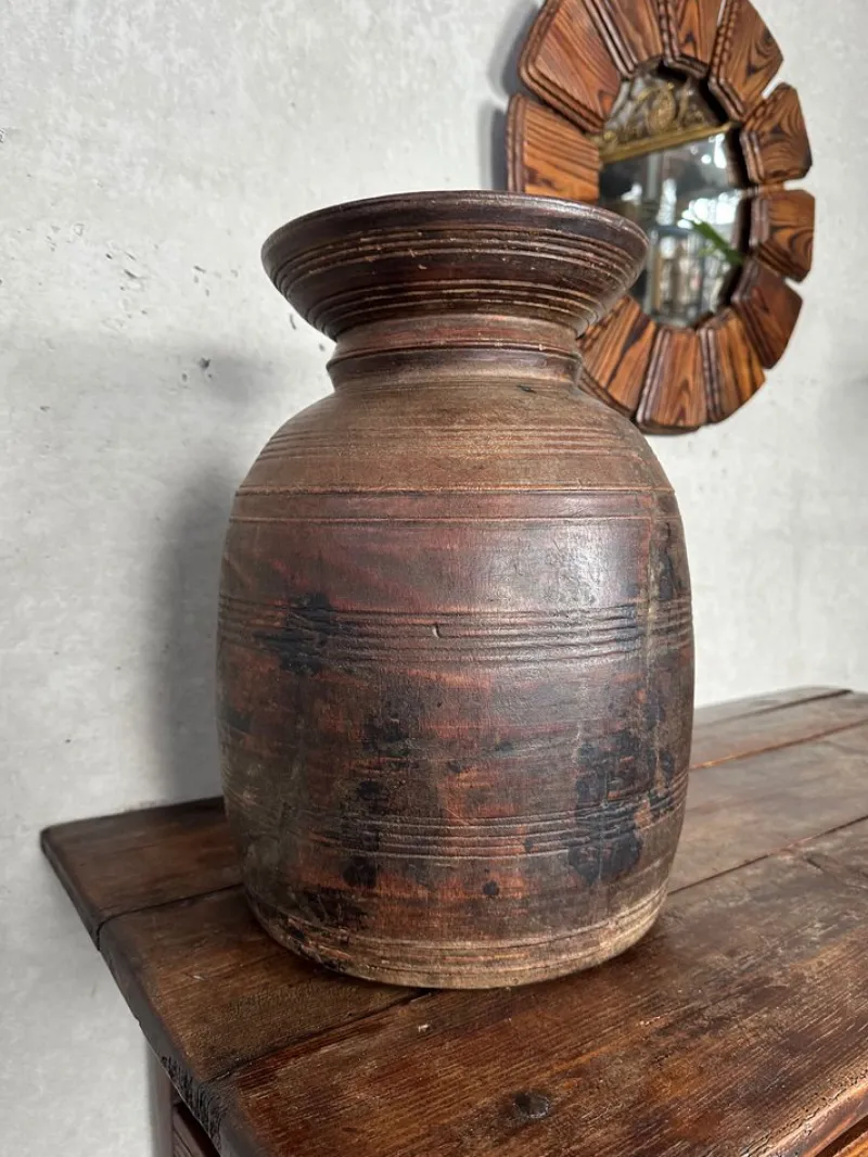 Clearance Pamono Vintage Wooden Jug, 1930s
