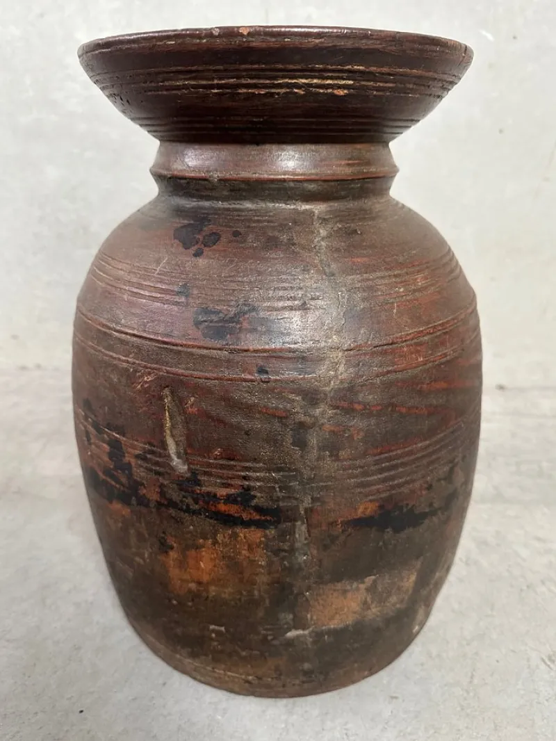 Clearance Pamono Vintage Wooden Jug, 1930s