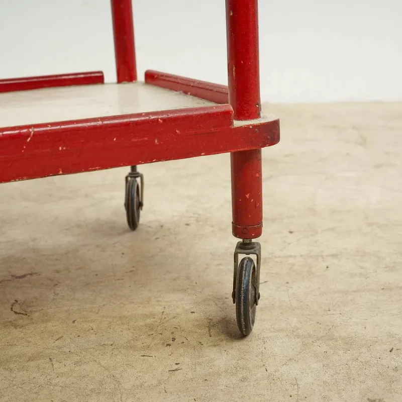 Pamono Vintage Wooden Kitchen Trolley> Serving Bar Carts & Trolleys