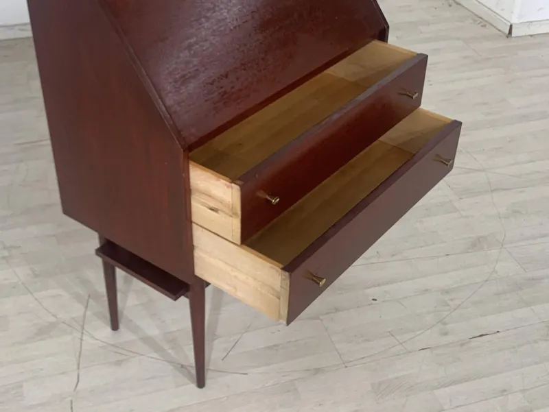Pamono Vintage Wooden Secretary, 1960s> Secretaires