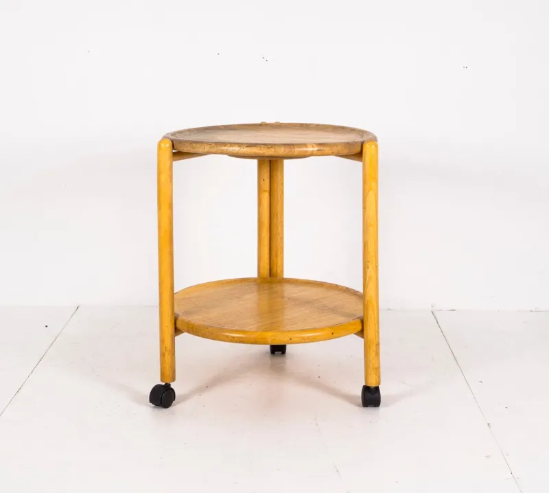Pamono Vintage Wooden Serving Trolley> Serving Bar Carts & Trolleys