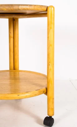 Pamono Vintage Wooden Serving Trolley><noscript><img width=