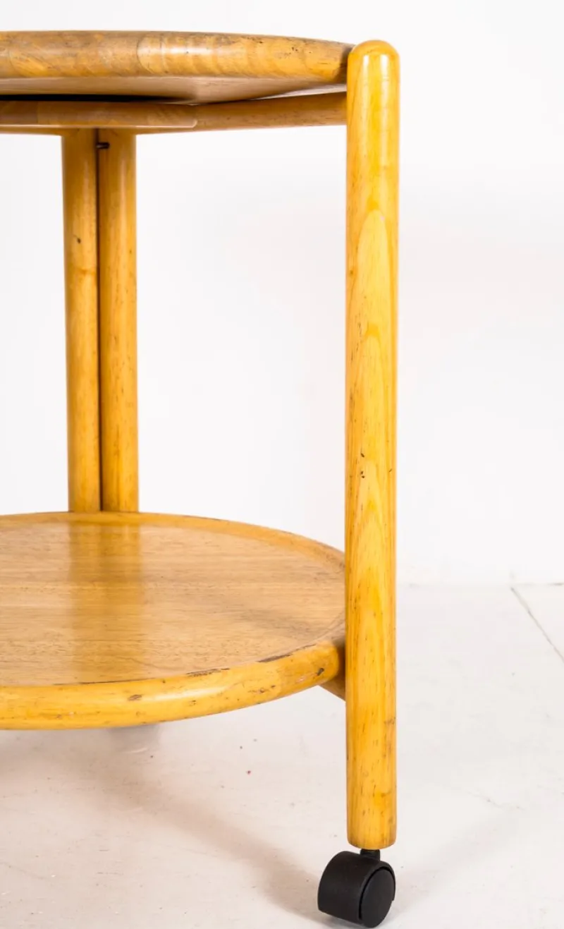 Pamono Vintage Wooden Serving Trolley> Serving Bar Carts & Trolleys