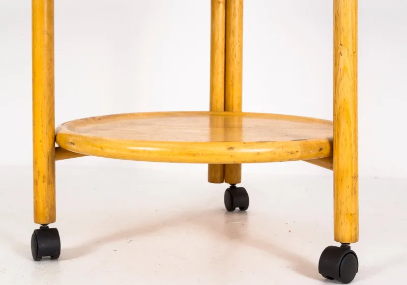 Pamono Vintage Wooden Serving Trolley> Serving Bar Carts & Trolleys
