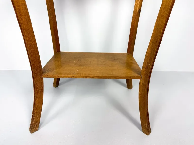 Pamono Vintage Wooden Side Table, 1890s> Coffee & Side Tables