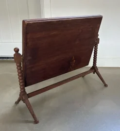 Pamono Vintage Wooden Table Mirror with Bobbin Details, 1920s><noscript><img width=