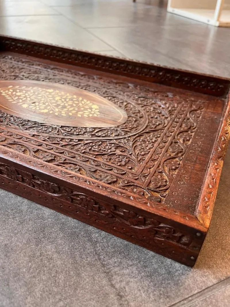 Pamono Vintage Wooden Tray, 1960s> Trays