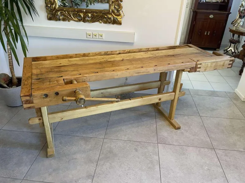 Pamono Vintage Workbench in Pine> Worktables & Workbenches