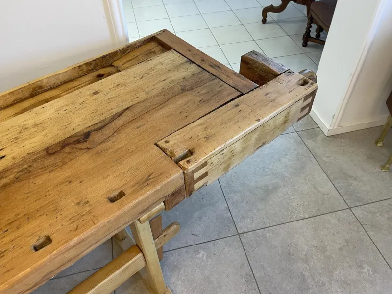 Pamono Vintage Workbench in Pine> Worktables & Workbenches
