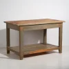 Best Pamono Vintage Worktable in Olive Green, 1920
