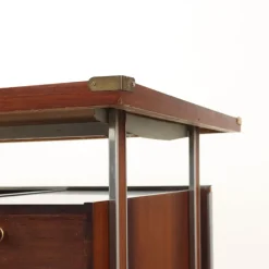 Pamono Vintage Writing Desk in Exotic Wood Veneer, 1960s><noscript><img width=