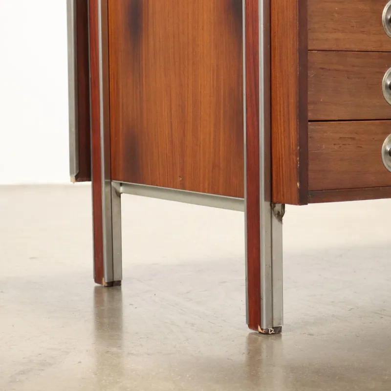 Pamono Vintage Writing Desk in Exotic Wood Veneer, 1960s> Desks