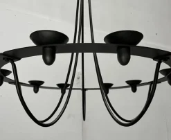 Online Pamono Vintage Wrought Iron Chandelier Candleholder by Ehlén Johansson for Ikea, 1990s