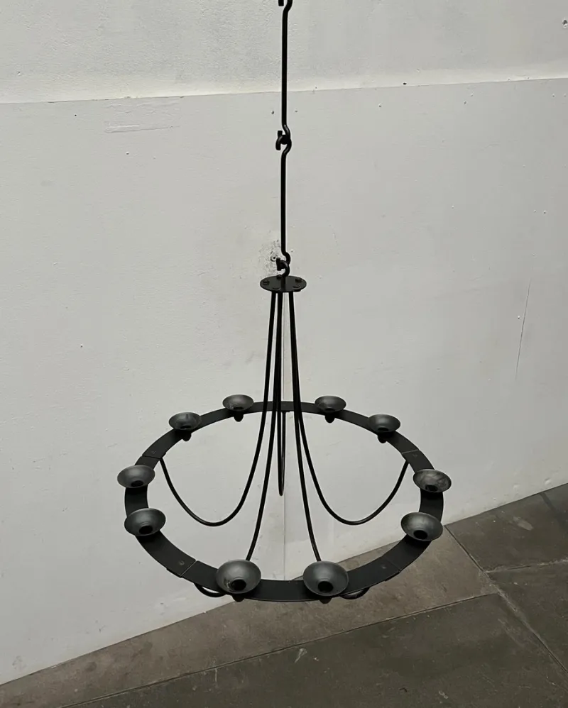 Online Pamono Vintage Wrought Iron Chandelier Candleholder by Ehlén Johansson for Ikea, 1990s