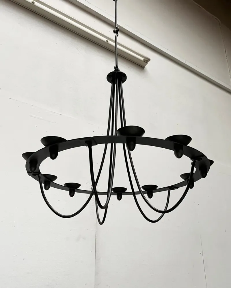 Online Pamono Vintage Wrought Iron Chandelier Candleholder by Ehlén Johansson for Ikea, 1990s