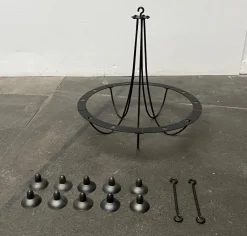 Online Pamono Vintage Wrought Iron Chandelier Candleholder by Ehlén Johansson for Ikea, 1990s