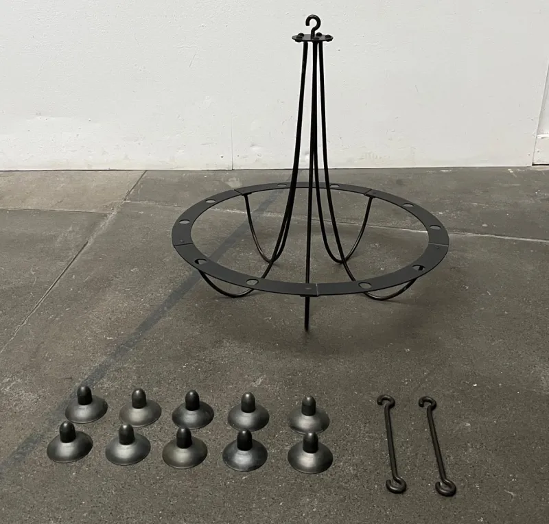 Online Pamono Vintage Wrought Iron Chandelier Candleholder by Ehlén Johansson for Ikea, 1990s