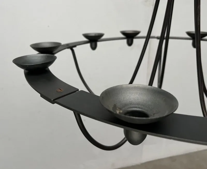 Online Pamono Vintage Wrought Iron Chandelier Candleholder by Ehlén Johansson for Ikea, 1990s