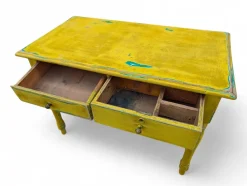 Pamono Vintage Yellow Wooden Table, 1940s><noscript><img width=