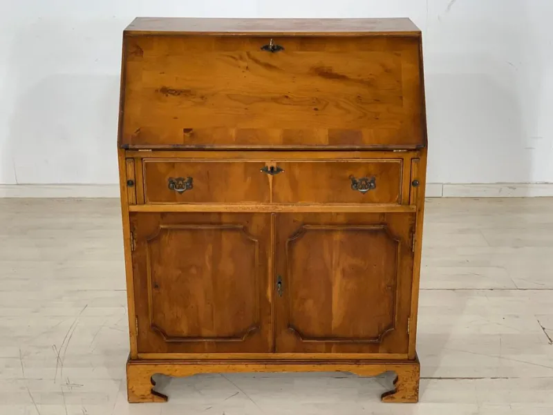 Discount Pamono Vintage Yew & Leather Secretary