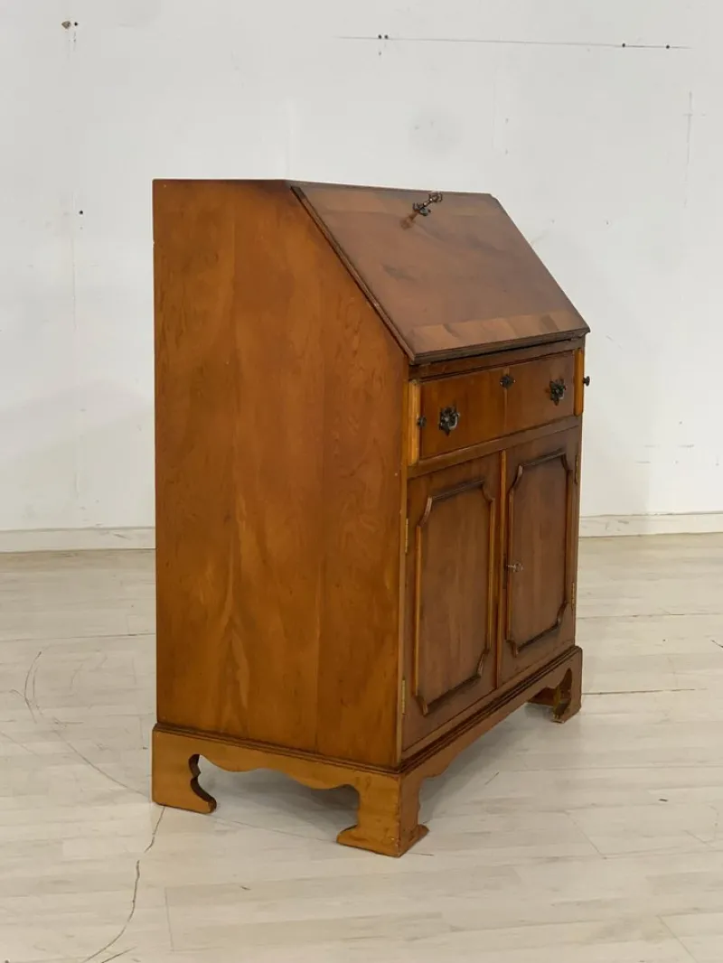 Discount Pamono Vintage Yew & Leather Secretary