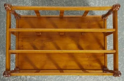 Pamono Vintage Yew Wood Canterbury Newspaper Rack><noscript><img width=