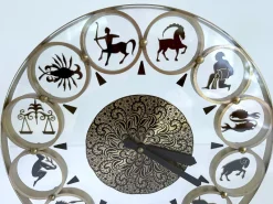 Pamono Vintage Zodiac Theme Desktop Clock, 1950s> Clocks