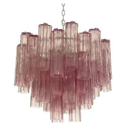 Pamono Violet-Amethyst Tronchi Murano Glass Chandelier by Simoeng> Ceiling Lights