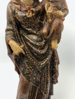 Pamono Virgin & Child, Late 18th Century, Polychrome Wood><noscript><img width=