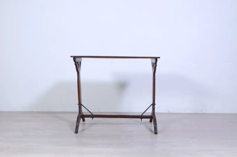 Pamono Vitage Walnut Bistrot Table> Worktables & Workbenches