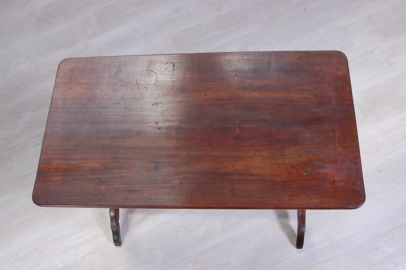 Pamono Vitage Walnut Bistrot Table> Worktables & Workbenches