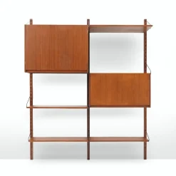 Pamono Wall Bookcase by Dino Cavalli for Tredici (ILA), 1960s> Shelves & Wall Units